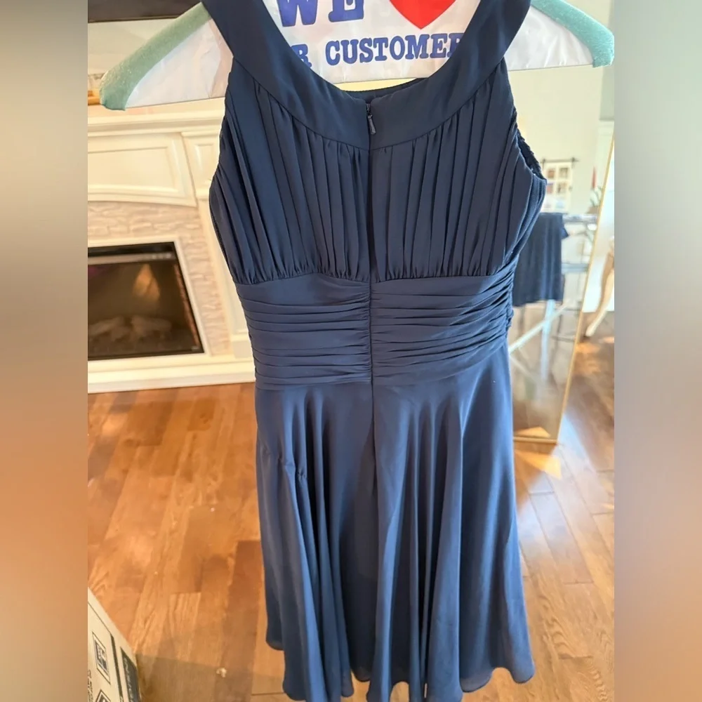 CHILD 8 B2 by David’s Bridla Elegant Navy Blue Dress